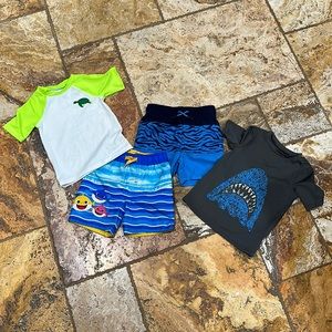 Toddler Boy’s 3T Swim Trunks & Rash Guards